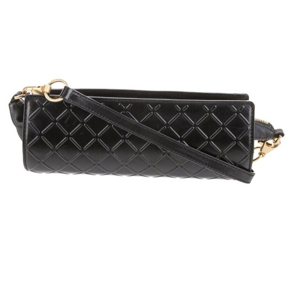 Alexander Wang Crossbody Bag Black Leather Embossed Structured GUC
